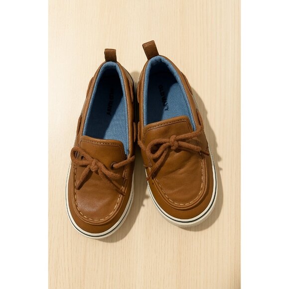 Brown Leather Boy's Moccasins Size 12 Toddler Pre-owned - Picture 2 of 5